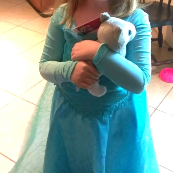 Disney Elsa Frozen Dress size 9-10 - Picture 3 of 16